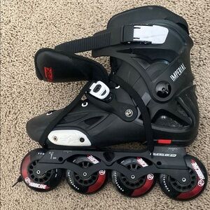 Black and Red Inline Skates